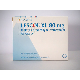 Лескол 80мг (Lescol) 28таб Лескол 80мг (Lescol) 28таб