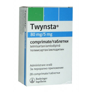 Твинста 80мг/5мг (Twynsta) 28таб