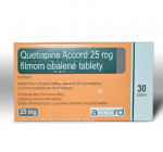 Кветиапин 25мг (Quetiapine) Accord 30 таб