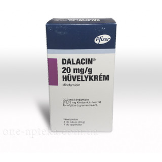 Далацин 2% (Dalacin) ваг.крем 40грм+7апплик