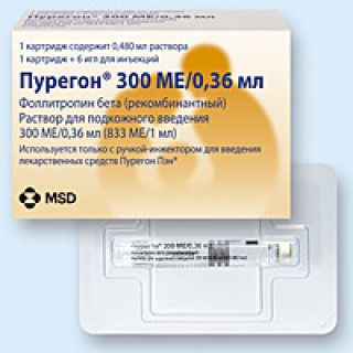 Пурегон 900 МЕ/0,8 мл (Puregon) 1шт Пурегон 900 МЕ/0,8 мл (Puregon) 1шт