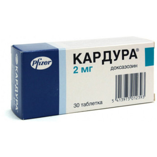Кардура 2мг (Cardura) 30 таб Кардура 2мг (Cardura) 30 таб