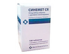 Синемет CR 50мг/200мг (Sinemet) 100таб