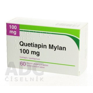 Кветиапин 100мг (Quetiapine) Mylan 60 табл