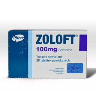 Золофт 100мг (Zoloft) 28таб