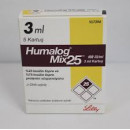 Хумалог Микс 25мг (Humalog Mix) 5х3мл розчин