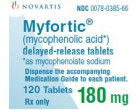 Мифортик 180мг (Myfortic) 120таб