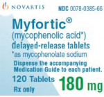 Мифортик 180мг (Myfortic) 120таб